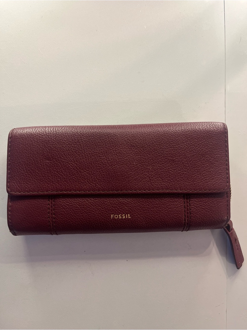 Fossil Women's Leather Wallet in Deep Wine